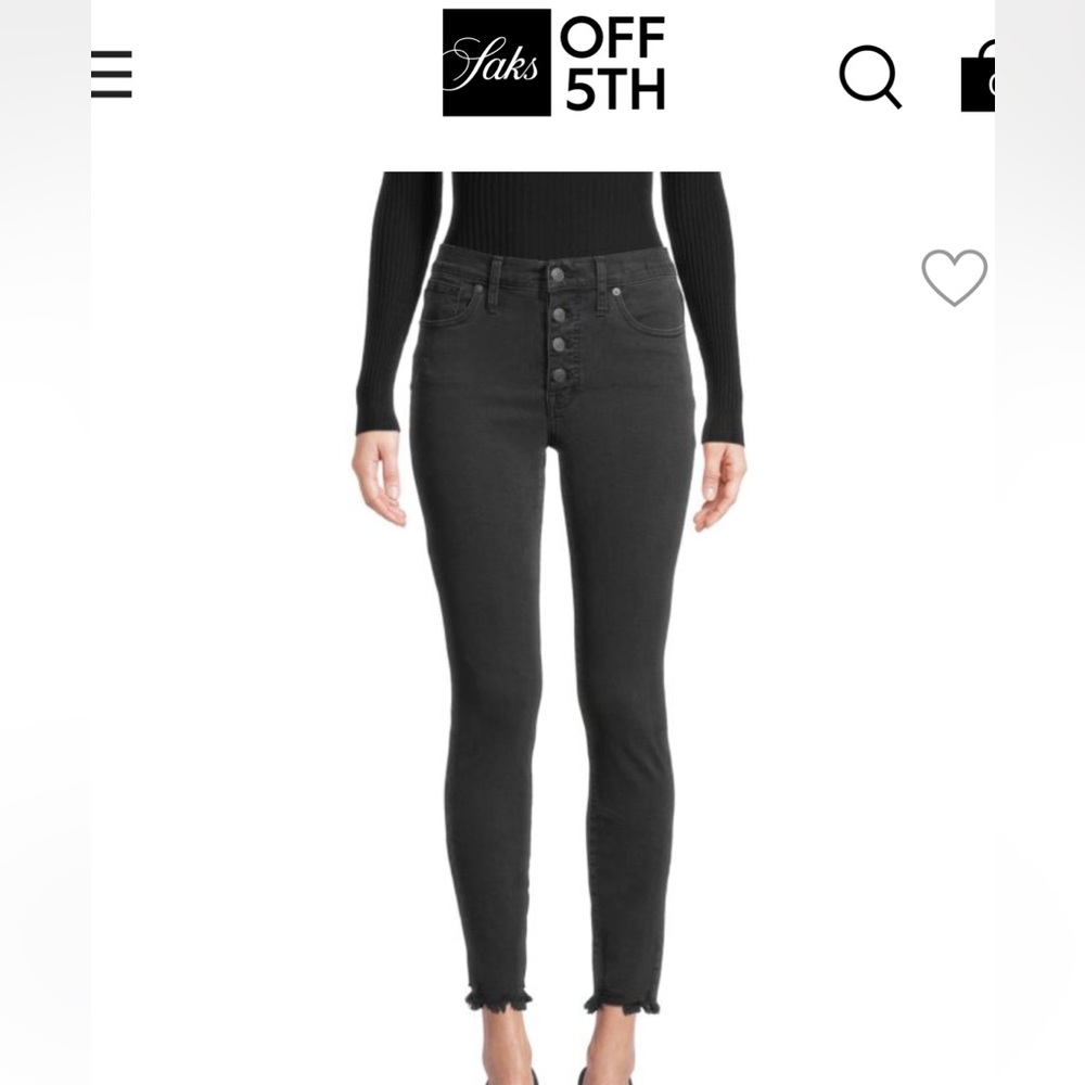 Madewell Berkeley High-rise skinny. 9” rise. Size 28.